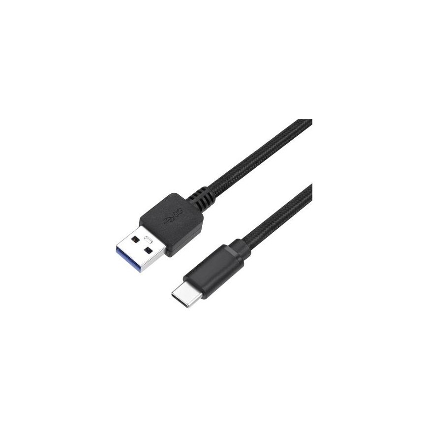 USB kabelis C-Tech USB-A - USB-C 2 m Juodas (BC-USB3C-20B)