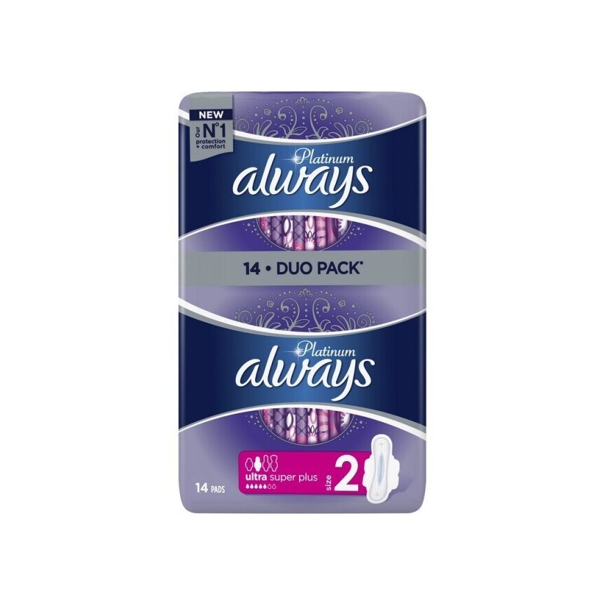 Hygienic Pads ALWAYS Platinum Super, 14 pcs.
