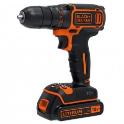 Black & Decker BDCDC18KB-QW porakone Avaimeton musta, Oranssi