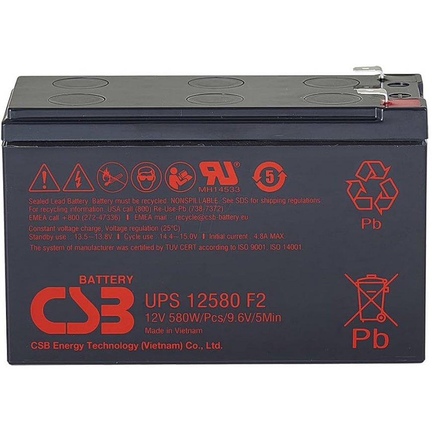 Csb Aku Akumulaator 12V 7.2Ah Pb AGM VRLA CSB