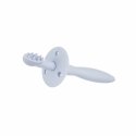 CANPOL BABIES silicone toothbrush with teether and protective shield, 51/500_blu