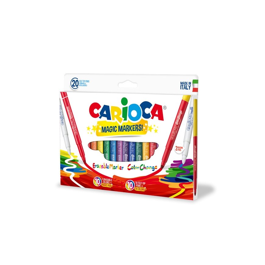 Carioca Magic Markers felt pen Extra Bold Multicolour 20 pc(s)