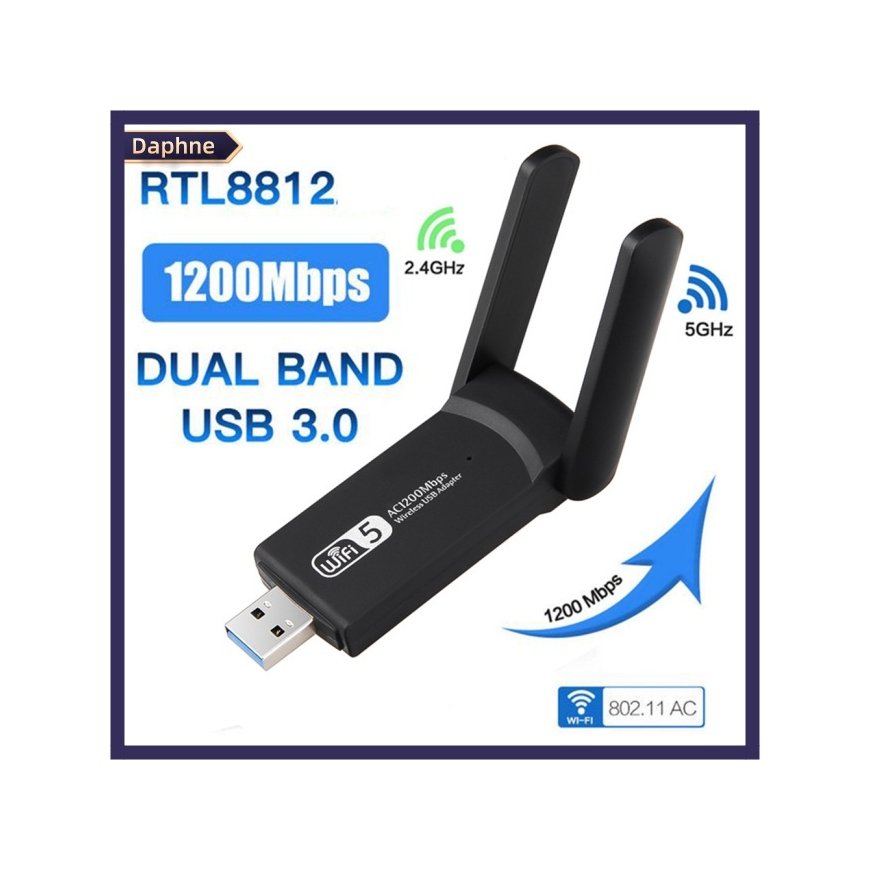 Adapteris WiFi VU+ 1300 mbps 2.4 GHz, 5GHz, 6dBi