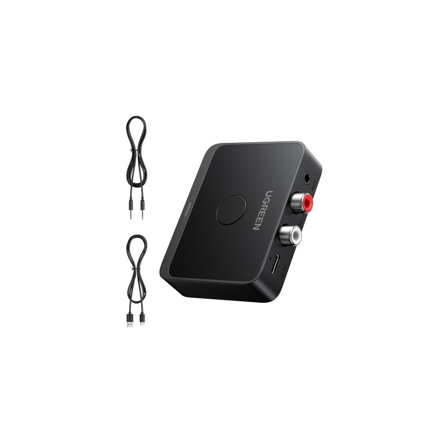 Ugreen Wireless Bluetooth 6.0 LDAC Audio Receiver with 3.5mm (AUX), 2xRCA Output