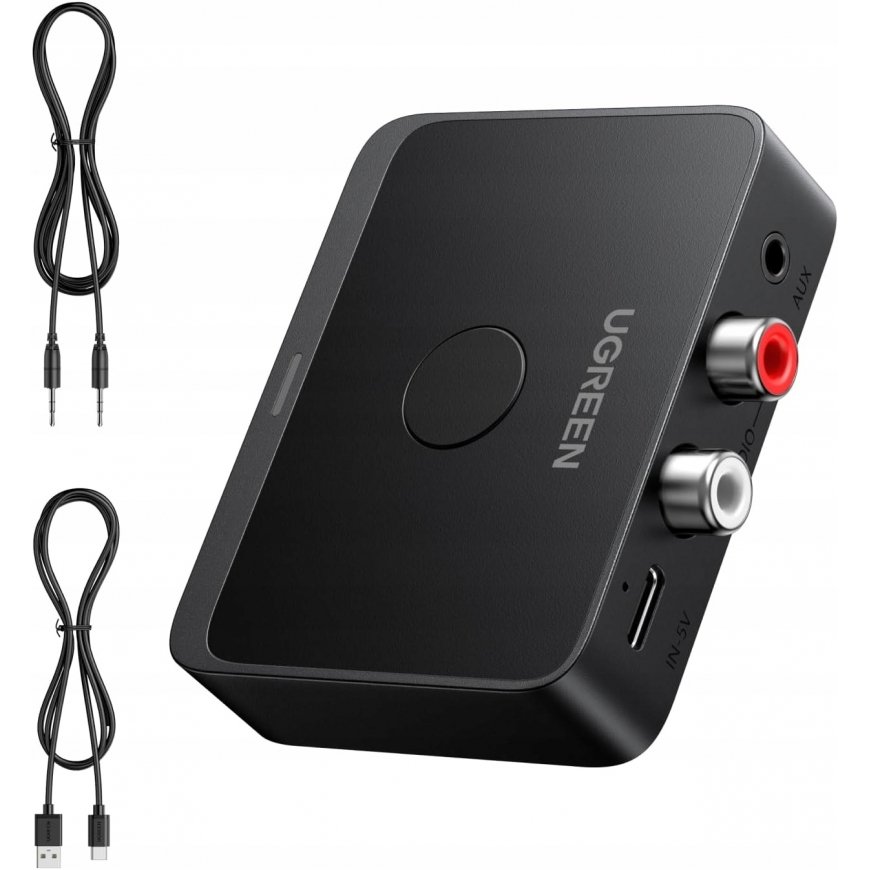 Ugreen Wireless Bluetooth 6.0 LDAC Audio Receiver with 3.5mm (AUX), 2xRCA Output – 2
