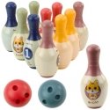Lean Toys Bērnu boulinga komplekts ar kaķu motīviem, 10 pinu, 2 bumbas Lean Toys Bērnu boulinga komplekts ar kaķu motīviem, 10 pinu, 2 bumbas