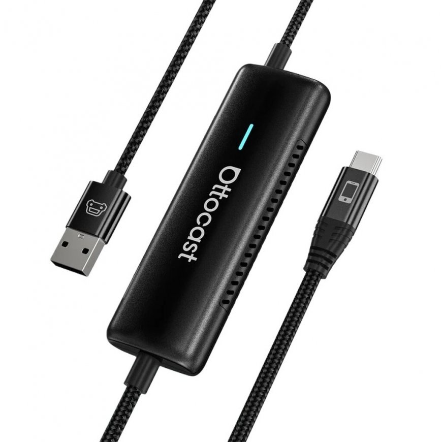 Ottocast CA520-T Cabin Care CarPlay car adapter, black