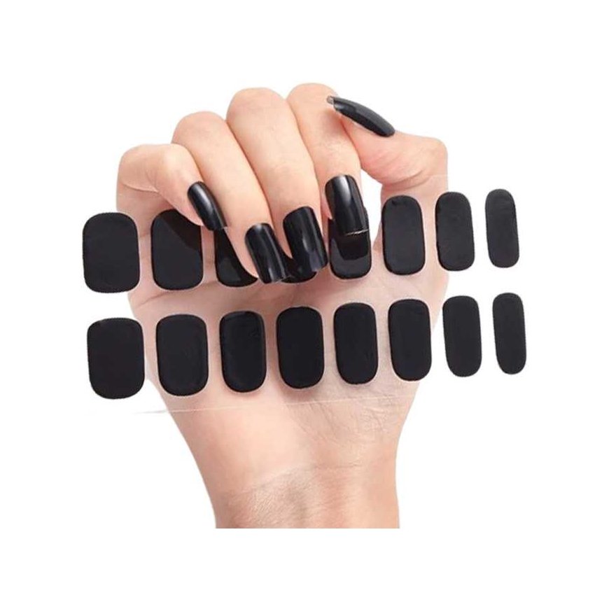 DeniCarte Square - Short Pre-made Nail Tips, Various Colours - Red Classic – 2