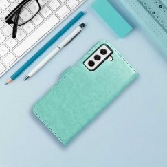Forcell Oem MEZZO knygos dėklas skirtas Samsung Galaxy A12 / M12, svajonių gaudyklė, žalios spalvos.