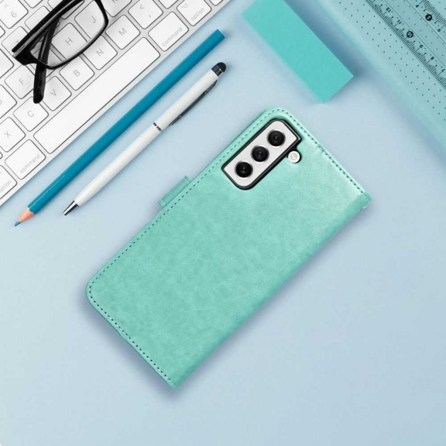Forcell Oem MEZZO Grāmatu vāks Samsung Galaxy A12 / M12 sapņu ķērājs zaļā krāsā