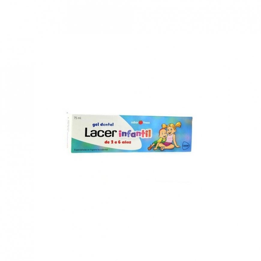 "Lacer" kūdikių braškių skonio dantų gelis 75 ml – 2