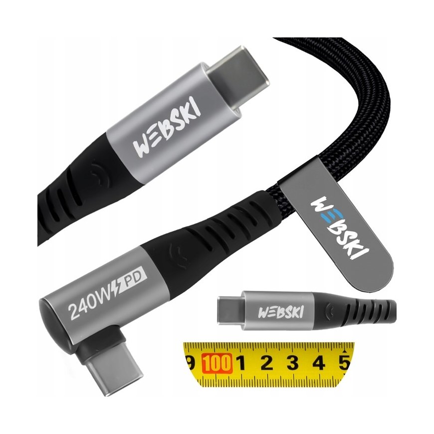 Magnetline USB-C kaabel Spacetronik 1,8 m must.