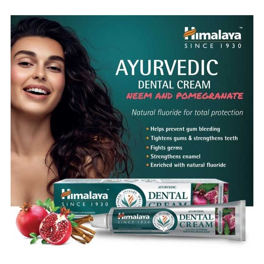 Himalaya Herbals Toothpaste-Cream with Neem and Pomegranate, Himalaya, 100g – 2