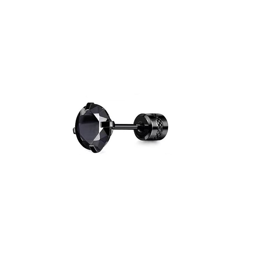 Stylish single earring with black zirconia VHLLE5096BB