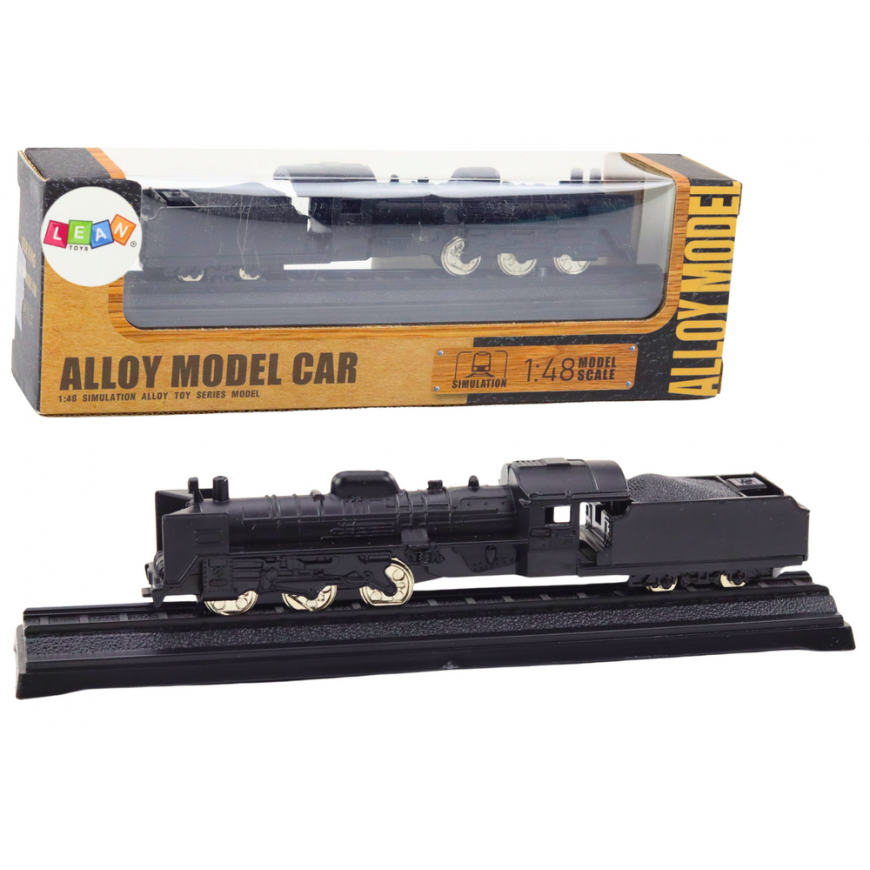 Lean Toys Kolekcinis traukinio modelis 1:48, metalinis, juodas