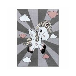 Ковер TINIES UNICORN цвет серый 160x220 Hakano