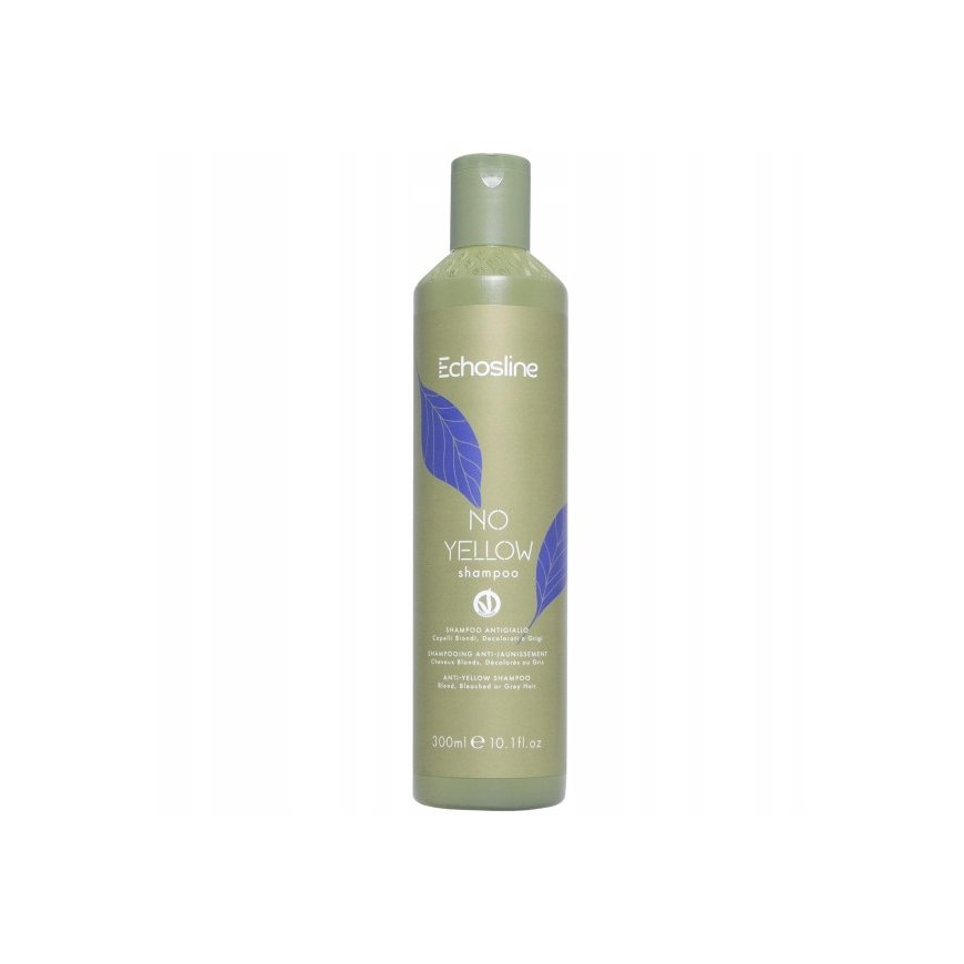 Echosline No Yellow Shampoo for Light, Bleached, and Gray Hair, 300 ml – 2