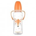 CANPOL 11/845 Standardipullo kahvoilla 250ml CUTE ANIMALS oranssi CANPOL 11/845 Standardipullo kahvoilla 250ml CUTE ANIMALS oranssi