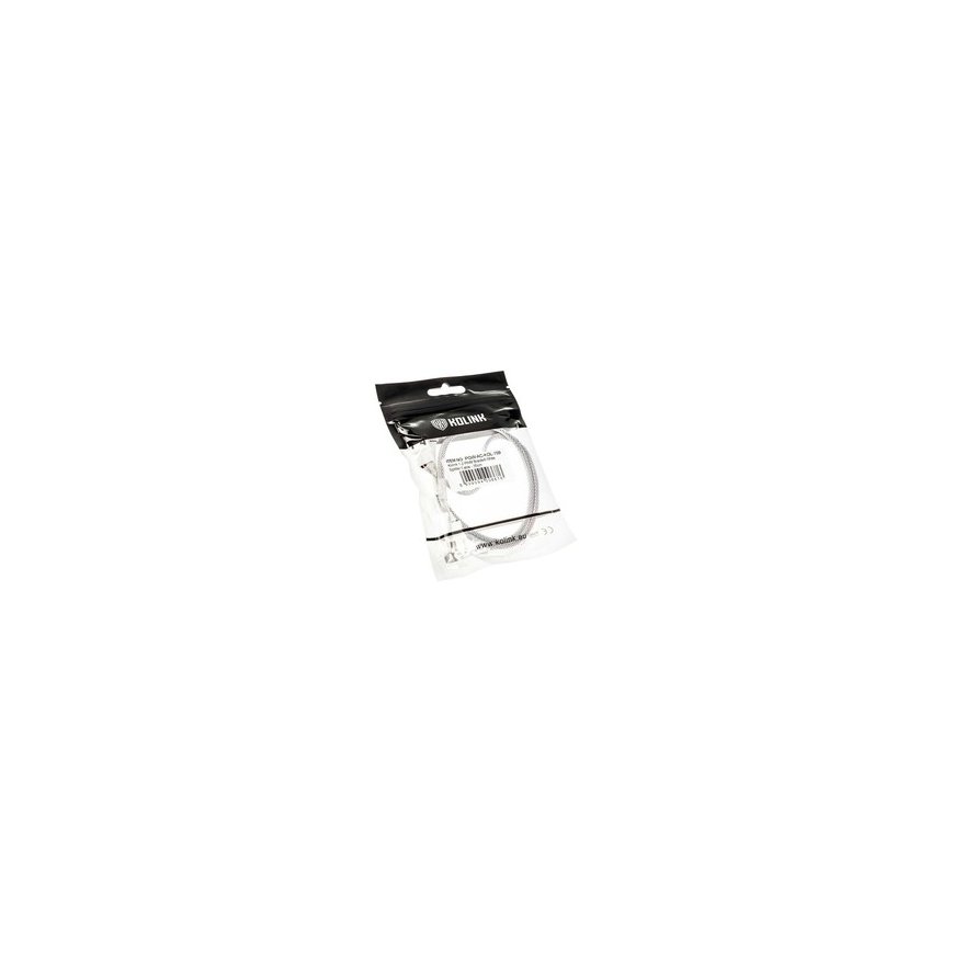Kolink 1-2 PWM fan splitter cable - 35 cm, braided, white – 2