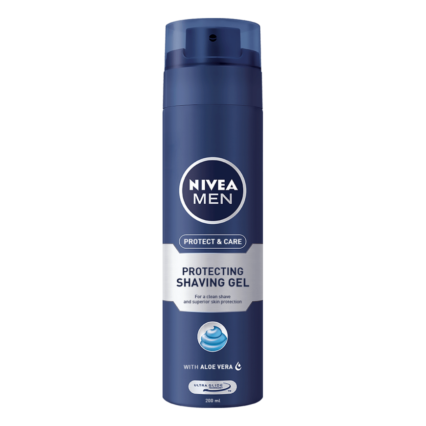 Nivea „Protect & Care“ shaving gel, 200 ml