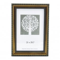 Savex Photo Frame, plastic, A4, 21x29.7 cm, brown color with ornament
