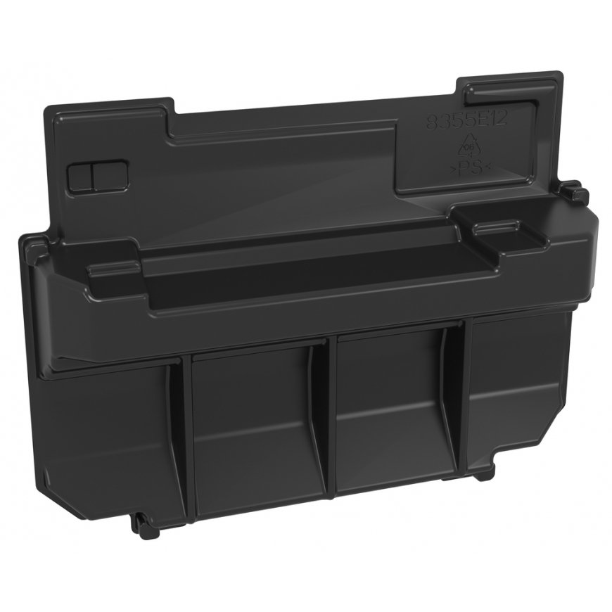 Makita 8355E1-2 MAKPAC lagamino įdėklas, Modeliams: Akumuliatorinės, Kroviklis XGT DC40RB / 4x BL4080F. MAKPAC 4 – 2