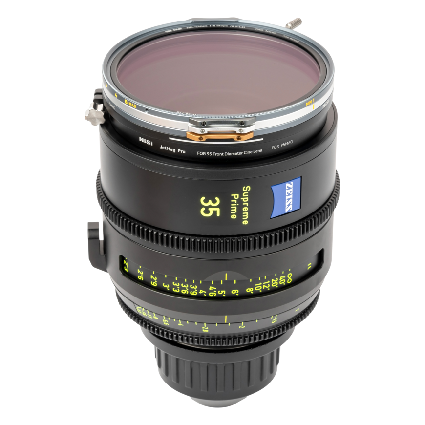 NiSi JetMag Pro 95 adapter 95 mm esipõhiste kinoobjektiivide külge.