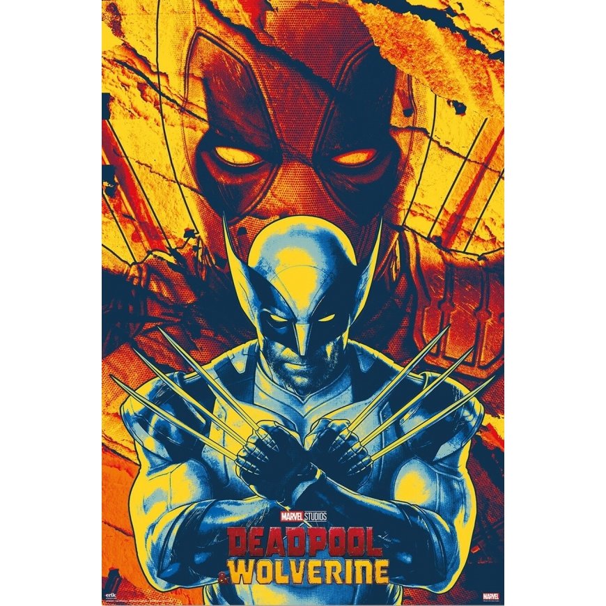 ERIK Marvel Deadpool un Wolverine plakāts – 2