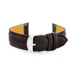 Pacific W83L leather watch strap - dark ruda - 24mm
