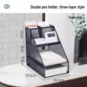 Metal Money and Document Case 20x8.5x16 CM Black + DECKER Metal Money and Document Case 20x8.5x16 CM Black + DECKER