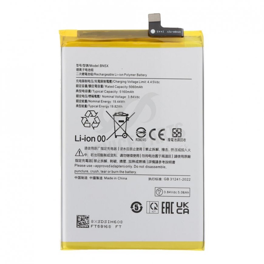 Xiaomi BN5X Battery 5160mAh