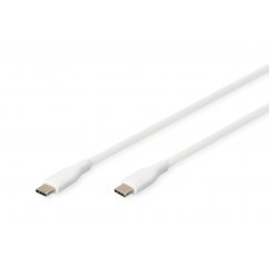 Digitus USB-C silicone connection cable, 1m, white