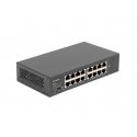 Lanberg RSGE-16 сетевой коммутатор Неуправляемый Gigabit Ethernet (10/100/1000) 1U Черный Lanberg RSGE-16 сетевой коммутатор Неуправляемый Gigabit Ethernet (10/100/1000) 1U Черный