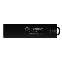 Kingston Technology IronKey D500S USB флеш накопитель 256 GB USB тип-A 3.2 Gen 1 (3.1 Gen 1) Черный