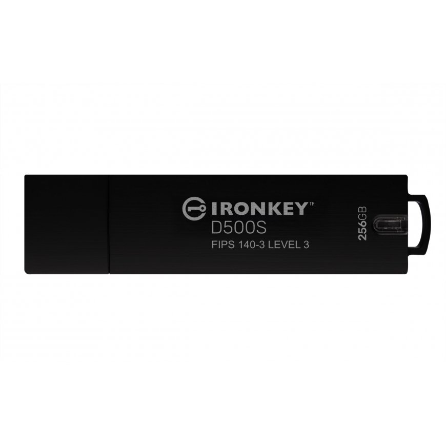 Kingston Technology IronKey D500S USB-välkmälu 256 GB USB tüüp A 3.2 Gen 1 (3.1 Gen 1) Must