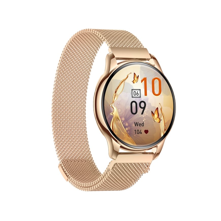 MaxCom Ecowatch3 3,35 cm (1.32") AMOLED Digitaalne 466 x 466 pikslit Puutetundlik ekraan Kuld – 3