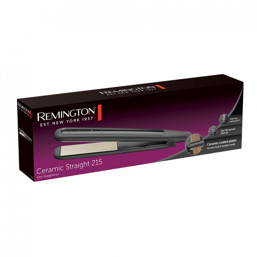 Remington Ceramic Straight 215 Straightening iron Warm Black 1.8 m – 2