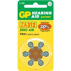 GP Batteries Hearing Aid ZA312 Kertakäyttöinen akku PR41 Sinkki-ilma