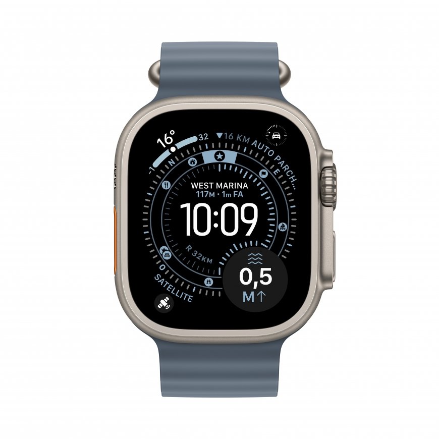 Apple Watch Ultra 3 OLED-ekraan 49 mm Digitaalne 422 x 514 pikslit Puutetundlik ekraan 5G Titaanium – 2