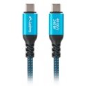 Lanberg CA-CMCM-45CU-0020-BK USB-kaapeli 2 m USB C musta, Sininen Lanberg CA-CMCM-45CU-0020-BK USB-kaapeli 2 m USB C musta, Sininen