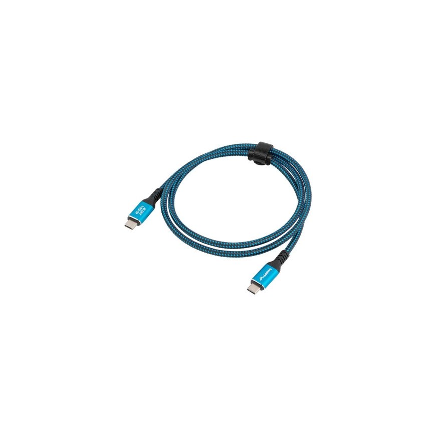Lanberg CA-CMCM-45CU-0020-BK USB kabelis 2 m USB C Melns, Zils – 4