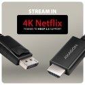 Axagon RVD-HI20C2 DisplayPort - HDMI 2.0b cable 1.8m, 4K/60Hz