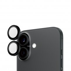 PanzerGlass ® Hoops® Camera Lens Protector Black iPhone 16 | 16 Plus Прозрачная защитная пленка Apple 1 шт