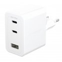 PanzerGlass empower™ by ® Turbo 70W Multiple Charger incl. 2 x USB-C + USB-A | EU Plug | Silver Whit