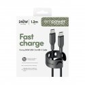 PanzerGlass empower™ by ® Racing 240W USB-C to USB-C Cable | USB 2.0 | 1.2M | Space Black USB кабель PanzerGlass empower™ by ® Racing 240W USB-C to USB-C Cable | USB 2.0 | 1.2M | Space Black USB кабель