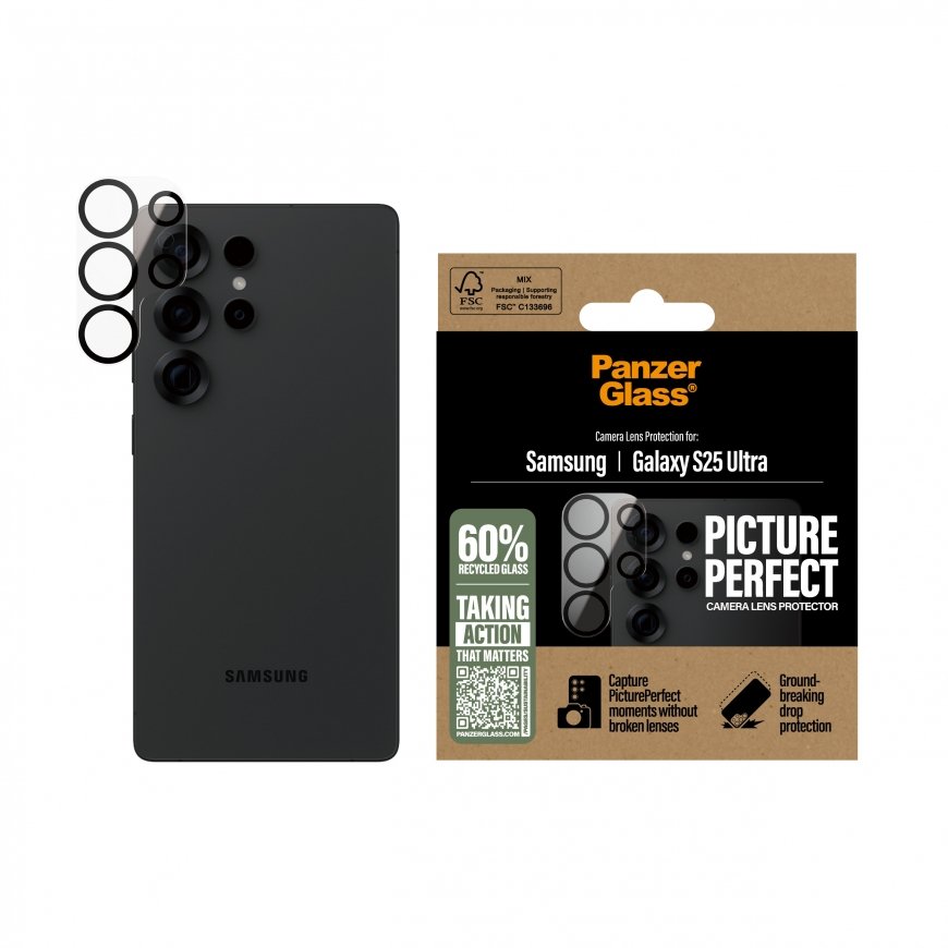 PanzerGlass ® PicturePerfect Camera Lens Protector Samsung Galaxy S25 Ultra Kirkas näytönsuoja 1 kpl – 2