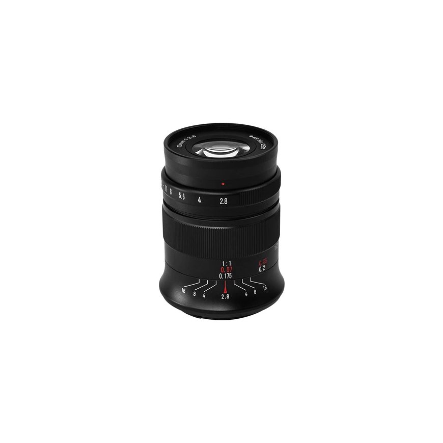 7Artisans 60 mm f/2.8 MKII MILC Makro teleobjektyvas Juoda
