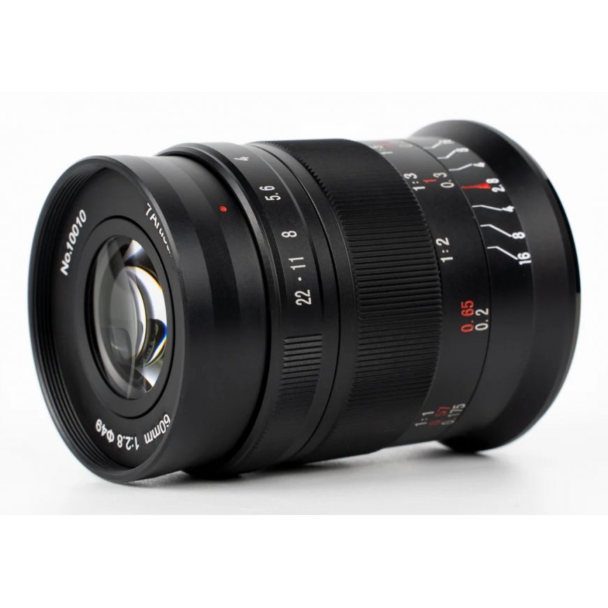 7Artisans 60 mm f/2.8 MKII MILC Makro teleobjektyvas Juoda – 3