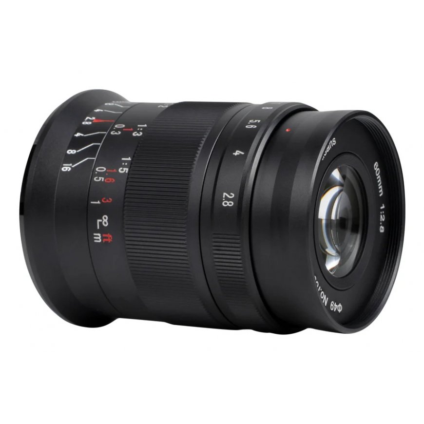 7Artisans 60 mm f/2.8 MKII MILC Makroteleobjektiivi musta – 4