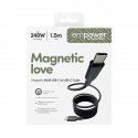 PanzerGlass empower™ by ® Magnetic 240W USB-C to USB-C Cable | USB 2.0 | 1.5M | Space Black USB kabe PanzerGlass empower™ by ® Magnetic 240W USB-C to USB-C Cable | USB 2.0 | 1.5M | Space Black USB kabe